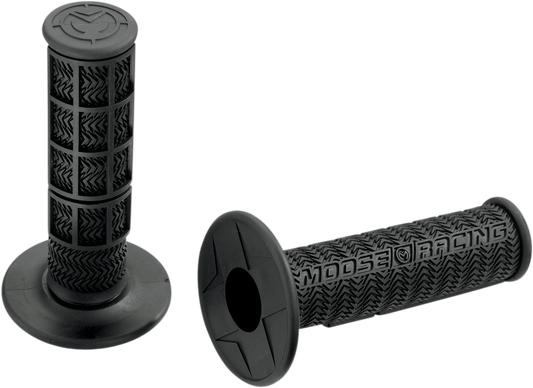 Moose Offroad Flange Style Stealth MX Grips - Black (Part B01MXB)