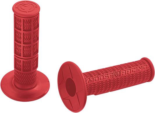 MOOSE OFFROAD Flange Style Stealth MX Grips - Red B01MXR