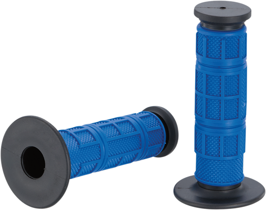 Moose Offroad Qualifier Grips - Full Waffle Blue (Part Number MG-11-UBM)