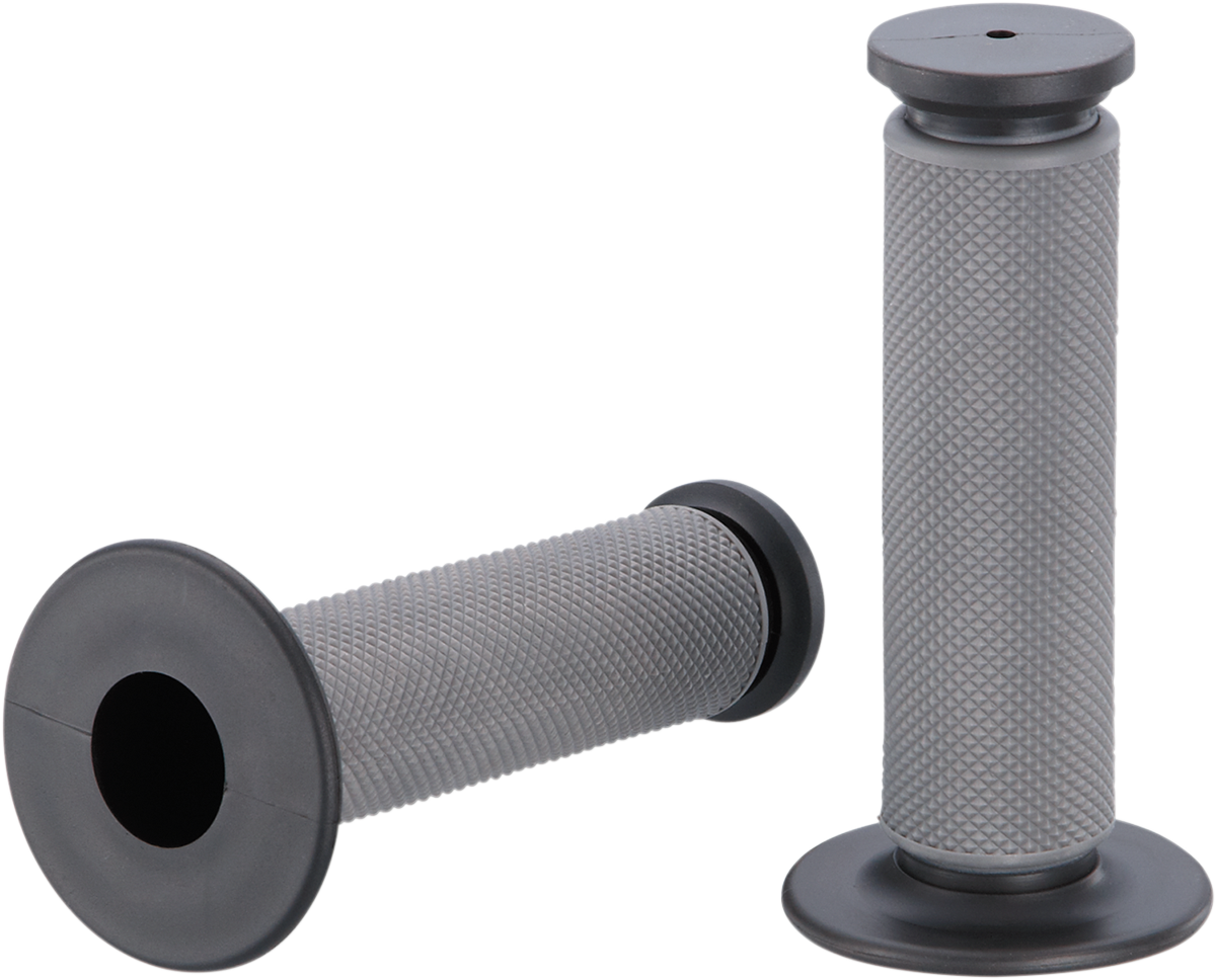Moose Offroad Qualifier Diamond Grips - Gray MG-12-XBM for Twist Throttle Vehicles