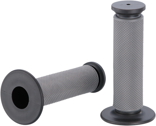 Moose Offroad Qualifier Diamond Grips - Gray MG-12-XBM for Twist Throttle Vehicles