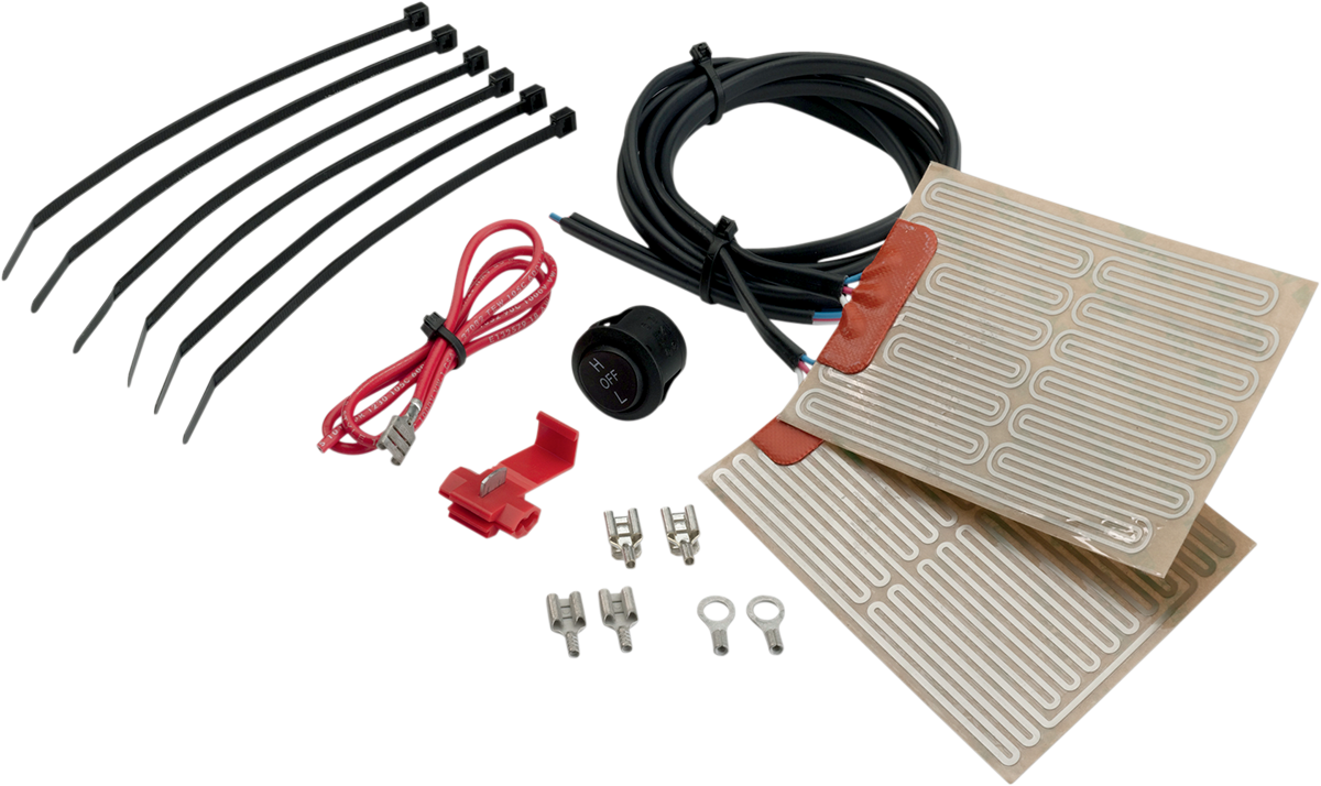 Moose Offroad Hand Warmer Kit 0631-0046 for ATV - Dual-Stage Heating with Discreet Fit