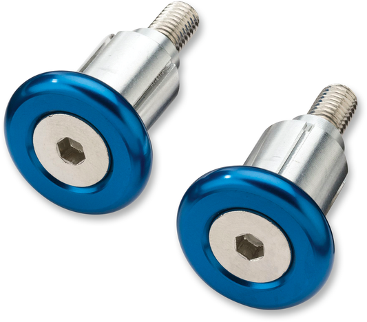 Moose Offroad Handlebar Ends - Blue 1BEC0661-PUPM for Motorcycle, ATV, Snowmobile & Watercraft