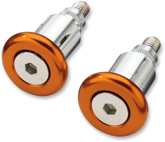 MOOSE OFFROAD Handlebar Ends - Orange 1BEC0661-PVPM for Motorcycles, ATVs, Snowmobiles, and Watercraft