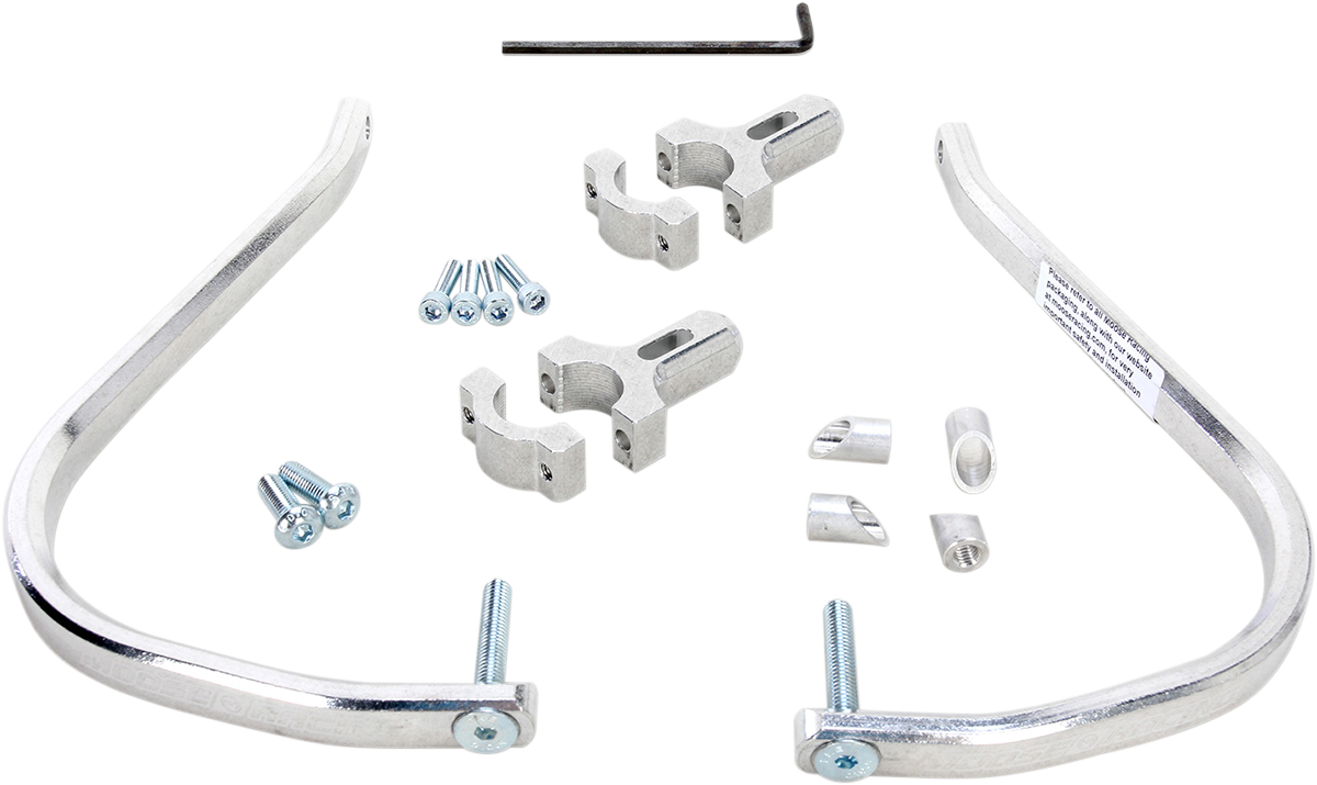 Moose Offroad Aluminum Handguards 50-4014M for 1-1/8" Mini Bikes, Silver