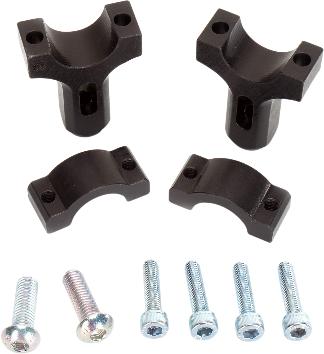 Moose Offroad 1-1/8" Aluminum Handguard Mount Clamps - Black (Part #50-014B)
