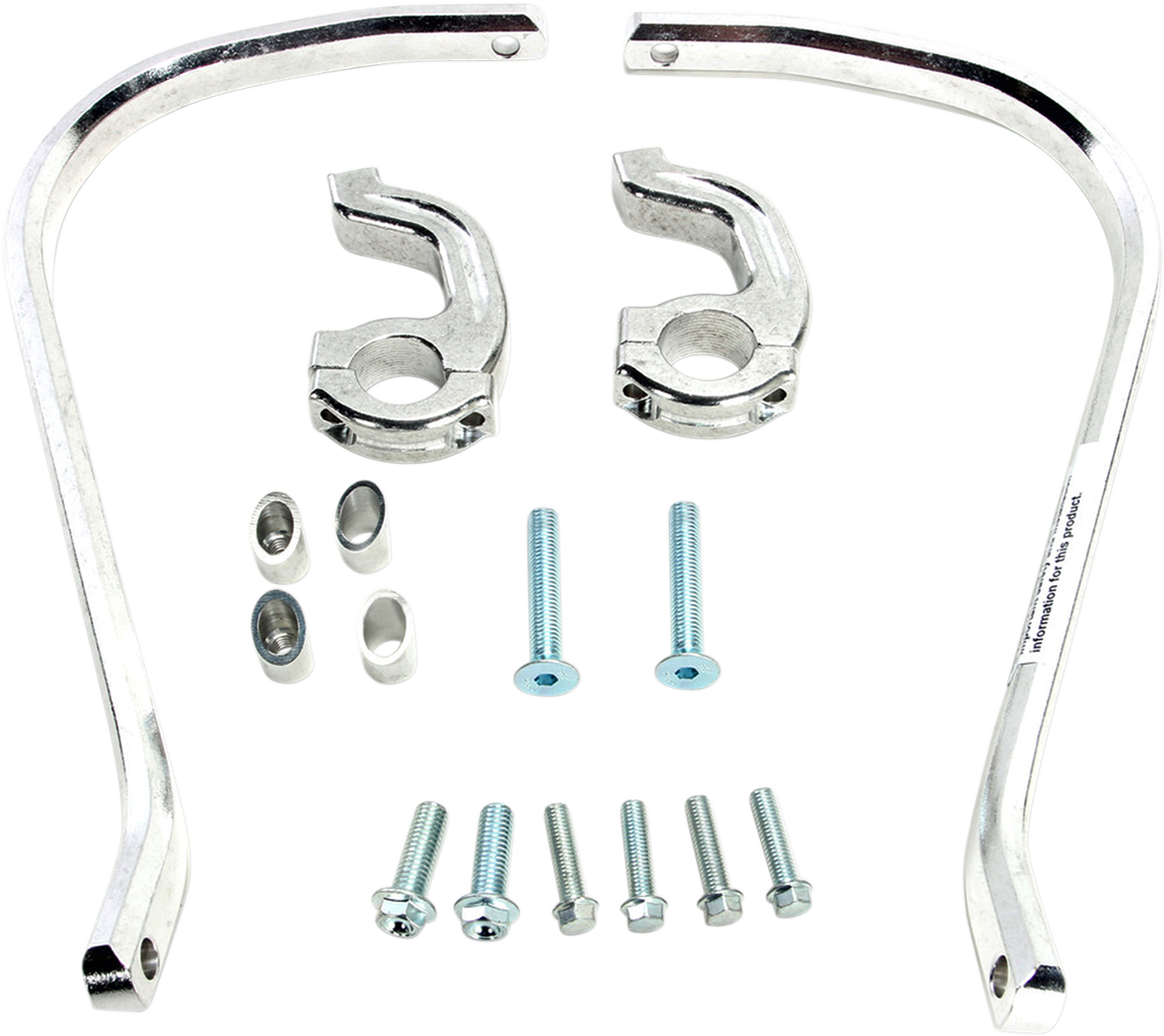 MOOSE OFFROAD Contour Handguards for 1-1/8 Inch Handlebars - Silver (Part Number 50-5214S)