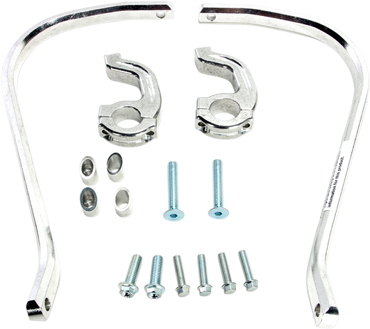 MOOSE OFFROAD Contour Handguards for 1-1/8 Inch Handlebars - Silver (Part Number 50-5214S)