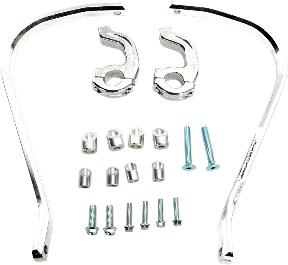 MOOSE OFFROAD Contour Handguards for 7/8-inch Handlebars – Silver (Part #50-5232S)