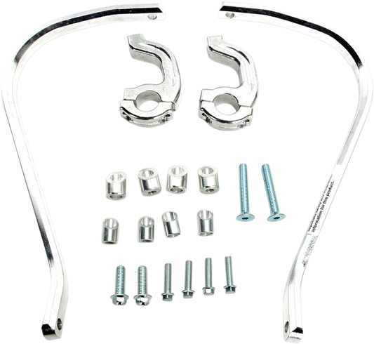 MOOSE OFFROAD Contour Handguards for 7/8-inch Handlebars – Silver (Part #50-5232S)