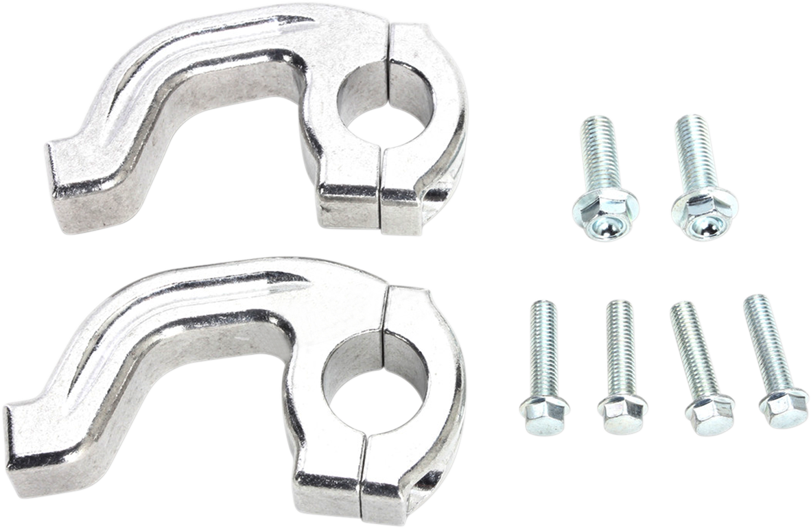 MOOSE OFFROAD 50-232S Replacement Contour Handguard Inner Mount Clamp for 7/8" Handlebars - Silver