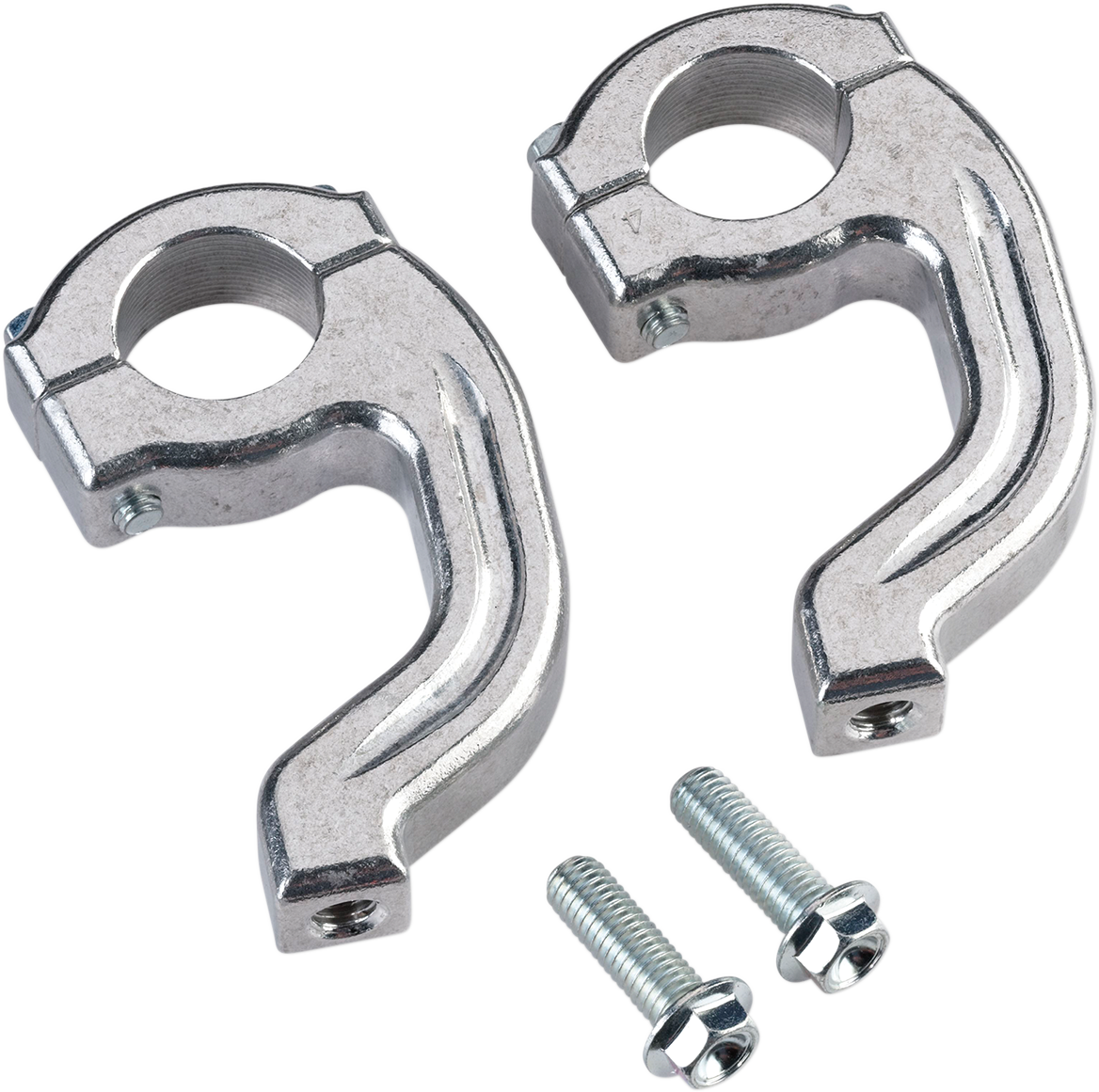 MOOSE OFFROAD 50-214S Replacement Contour Handguard Inner Mount Clamp for Pro Taper Handlebar in Silver