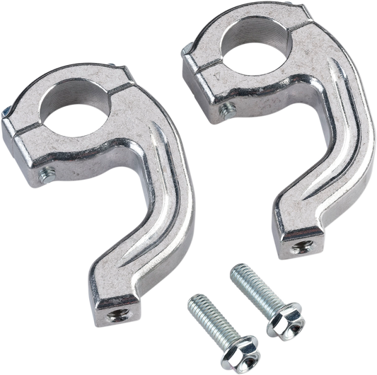 MOOSE OFFROAD 50-214S Replacement Contour Handguard Inner Mount Clamp for Pro Taper Handlebar in Silver