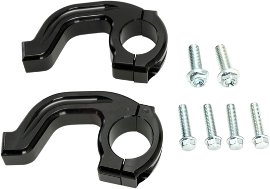 MOOSE OFFROAD Replacement Contour Handguard Inner Mount Clamp for Magura - Black (Part #50-236B)
