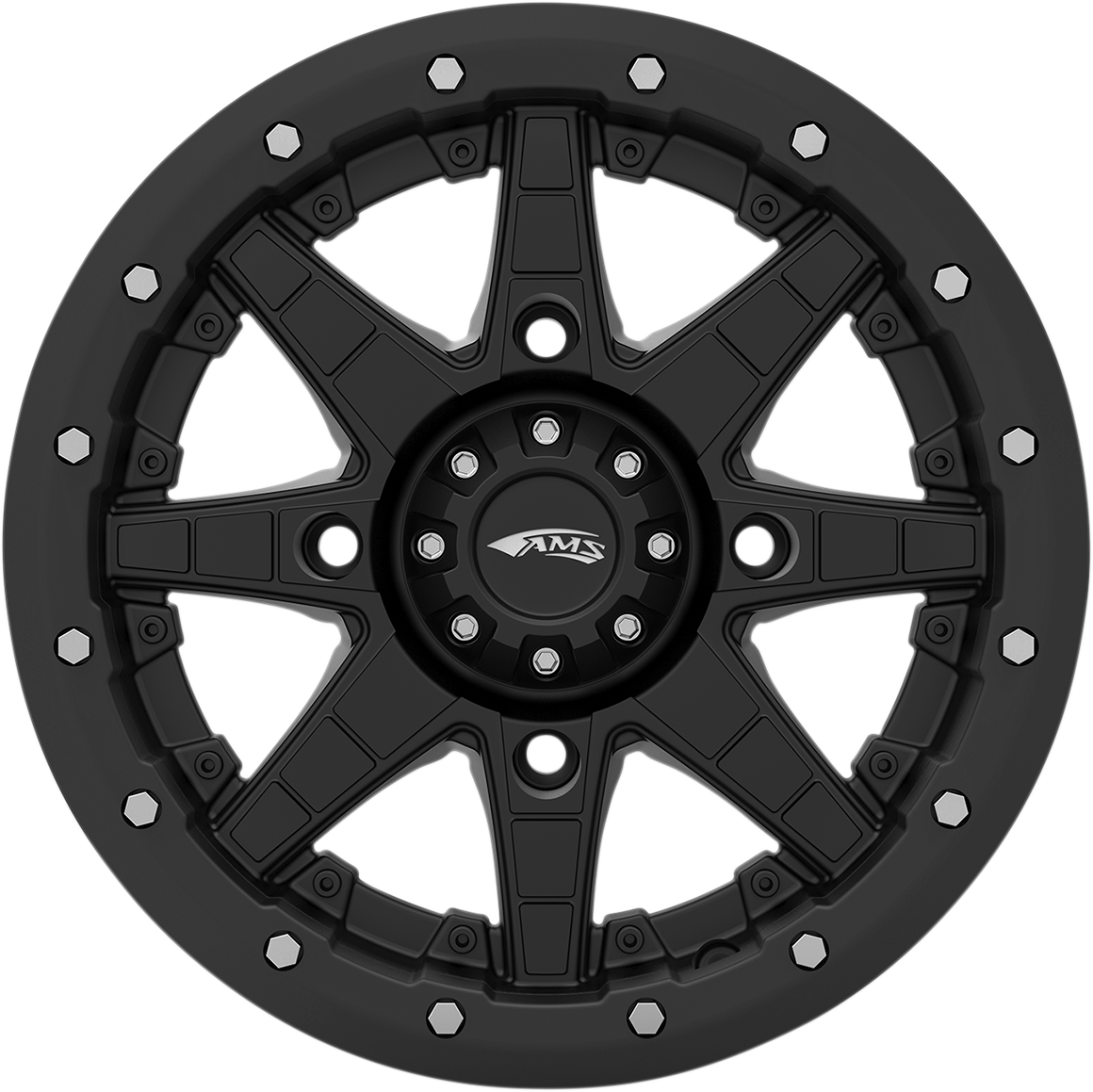 AMS Roll'n 106 14x7 Black Wheel with 5+2 Offset - Model 4753-046AS