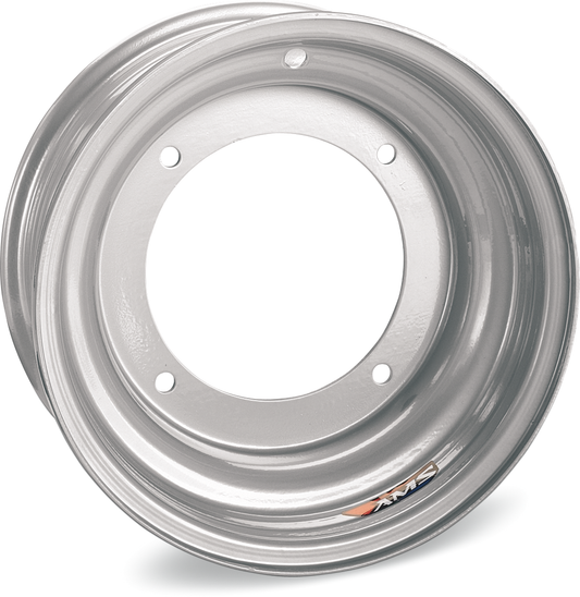 AMS Steel Wheel - Front 10x5 Inch Chrome for ATV - Part Number 0563-697