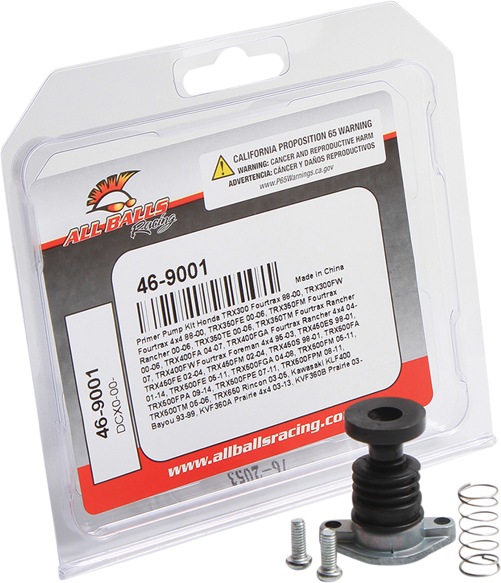 ALL BALLS Carburetor Primer Rebuild Pump Kit for Honda and Kawasaki - Part 46-9001