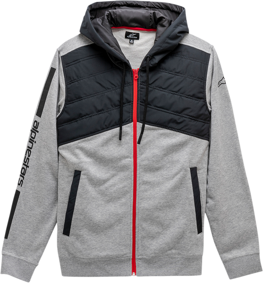 Alpinestars Alltime Hybrid Jacket 2XL Gray/Black - Polyester and Cotton Blend with Quilted Front Yoke