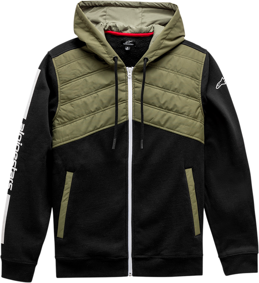 Alpinestars Alltime Hybrid Jacket - Black and Olive, Medium - Part Number 1211110021067M