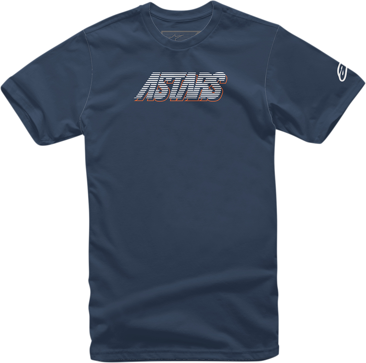 Alpinestars Lanes T-Shirt - Navy, XL | Comfortable 100% Combed Cotton Graphic Tee