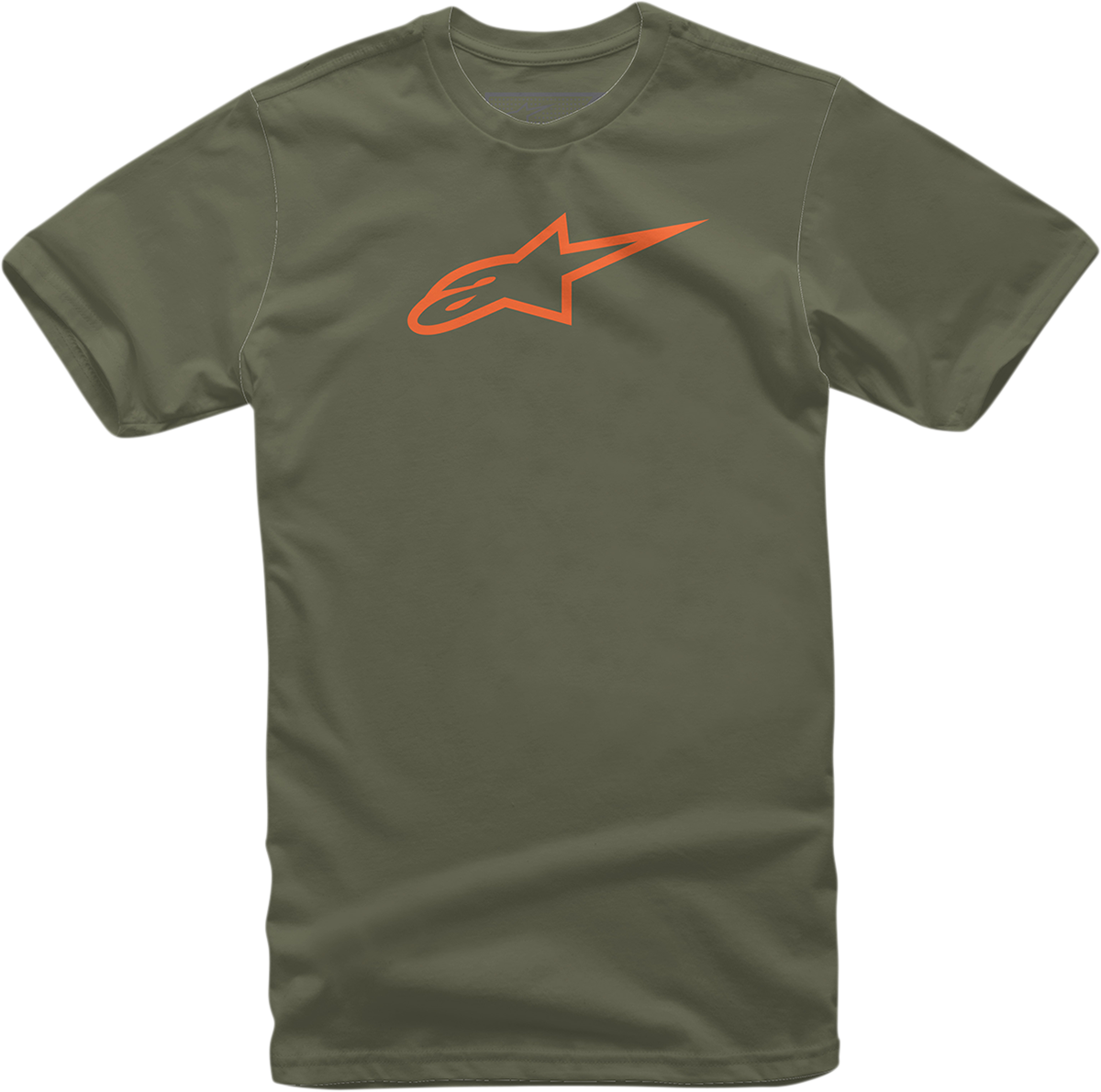 Alpinestars Ageless T-Shirt 2XL - Military Orange with Front Logo Graphic