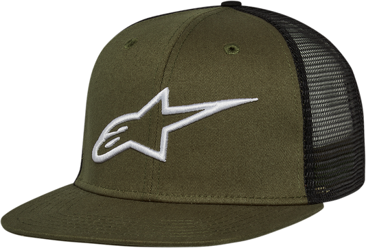 Alpinestars Corp Trucker Hat - Military Black, One Size - Part 1025810036910OS