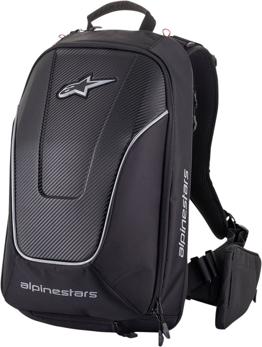 Alpinestars Charger Pro Backpack - Black (Part No. 6107021-10) for Low-Profile, Aerodynamic Riding Comfort