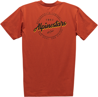 Alpinestars Turnpike Premium Cotton T-Shirt - Coral, XL (Part Number 12117400746XL)