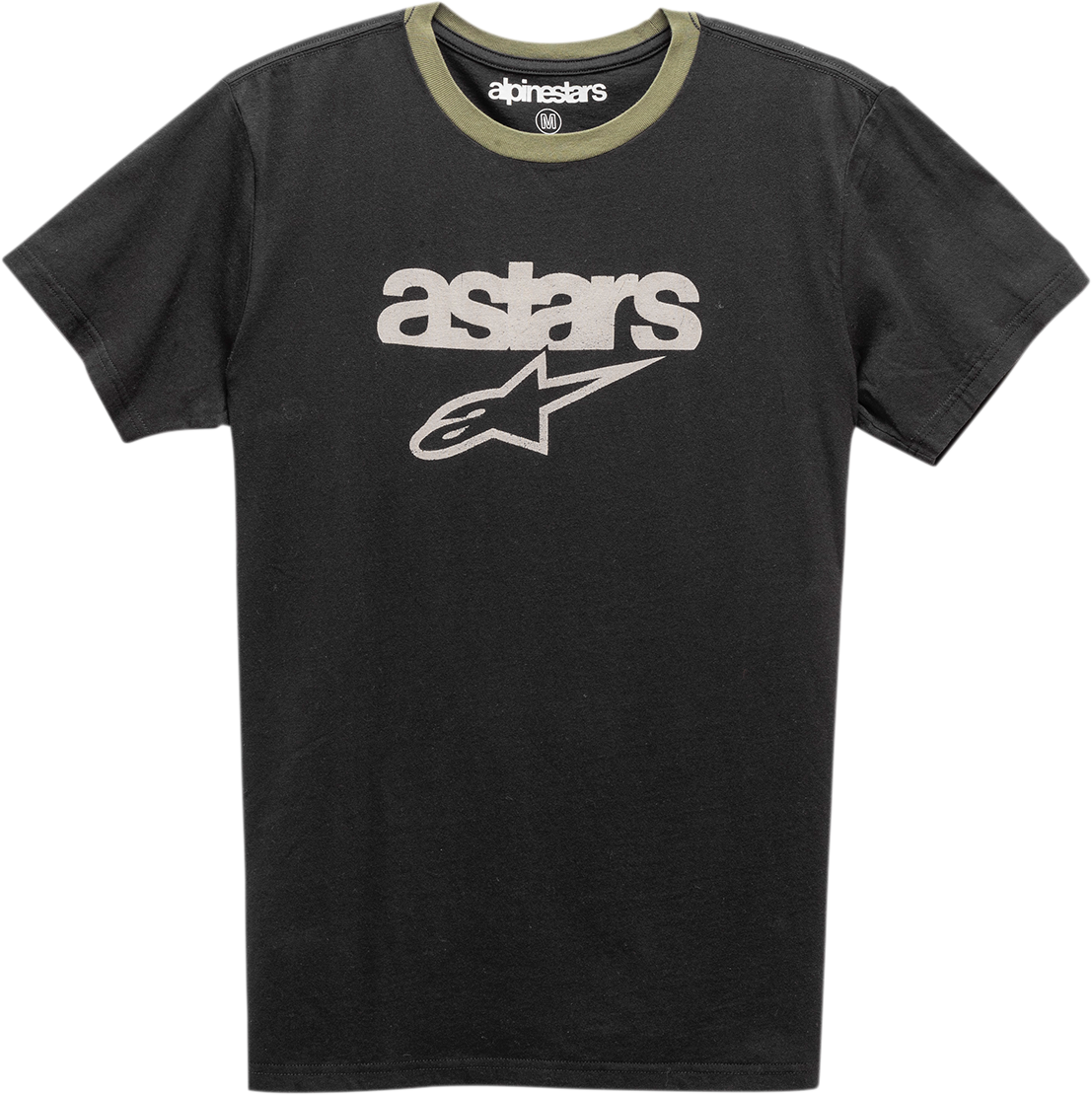 Alpinestars Match T-Shirt - Black/Military Large - Part 1211740101069L