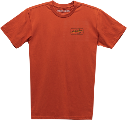 Alpinestars Turnpike Premium Cotton T-Shirt - Coral, XL (Part Number 12117400746XL)