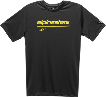 Alpinestars Tech Line Up Performance T-Shirt - Black, XL - Moisture-Wicking and Bacteriostatic Fabric