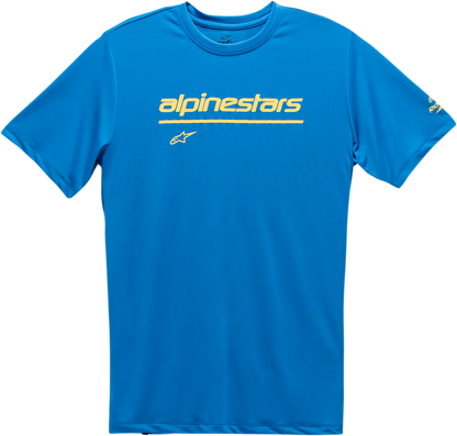 Alpinestars Tech Line Up Performance T-Shirt - Bright Blue - XL (Part Number 121173800760XL)