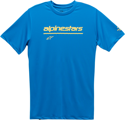 Alpinestars Tech Line Up Performance T-Shirt - Bright Blue - XL (Part Number 121173800760XL)