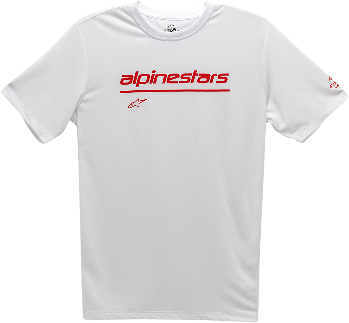 Alpinestars Tech Line Up Performance T-Shirt - White - XL - Breathable Moisture-Wicking Fabric