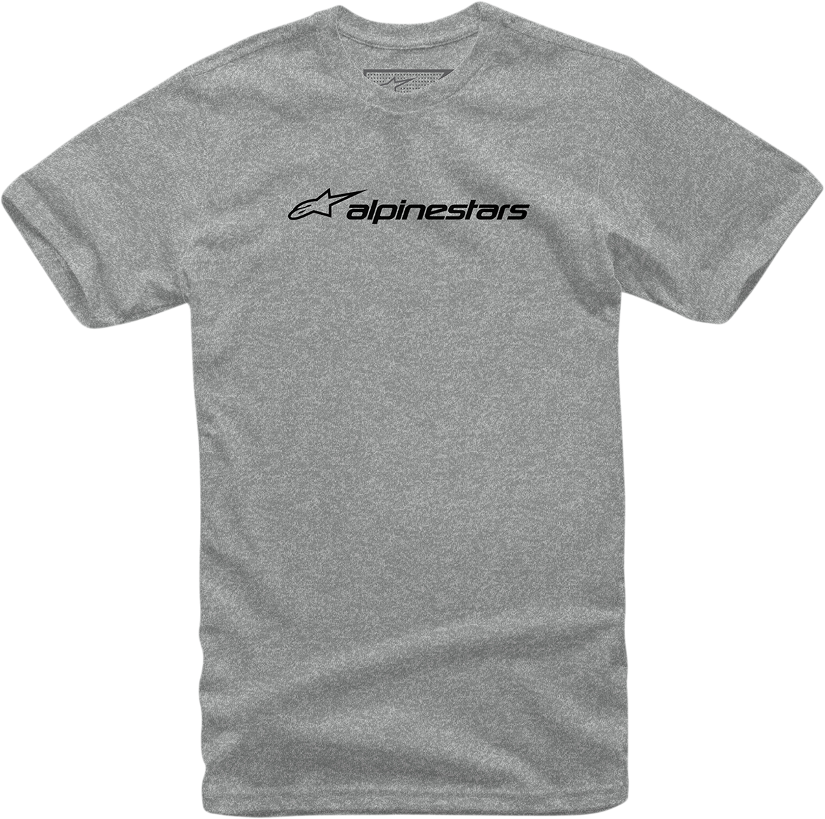 Alpinestars Linear Heather Gray/Black T-Shirt - XL, Comfortable Cotton-Poly Blend