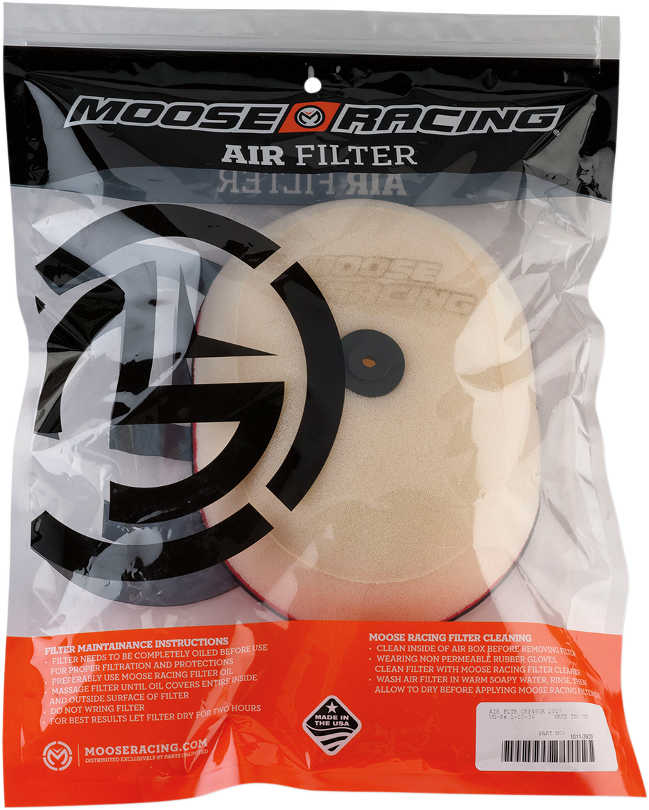 Moose Offroad Honda 1-20-36 Air Filter - High-Performance Replacement for Optimal Engine Protection