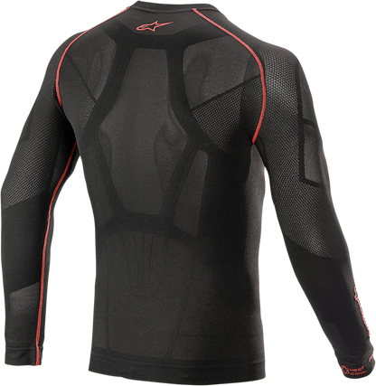 Alpinestars Ride Tech v2 Summer Long Sleeve Underwear Top - Black - M/L | Lightweight Technical Base Layer