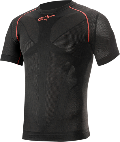 Alpinestars Ride Tech v2 Summer Short-Sleeve Underwear Top - Black - M/L (Part No. 4752721-13-MLS)