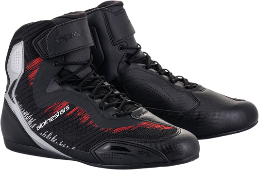 Alpinestars Faster-3 Rideknit® Shoes – Black, Silver, Red – US 13 / EU 47, Part 2510319193013