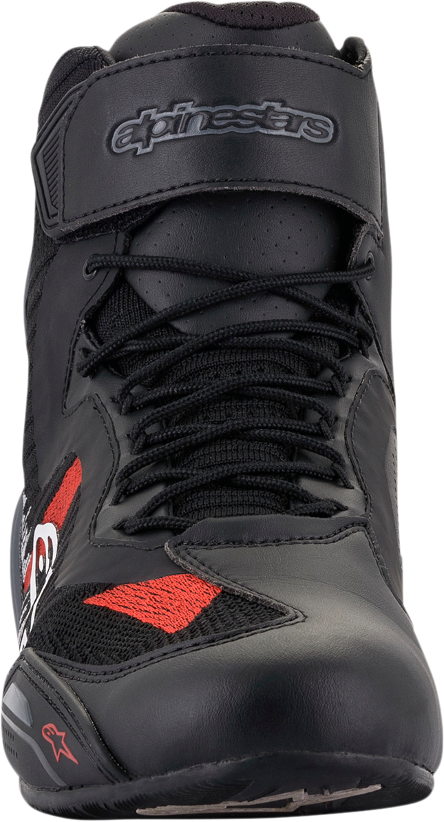 Alpinestars Faster-3 Rideknit® Road Racing Shoes – Black, Gray, Red – US 10 / EU 43