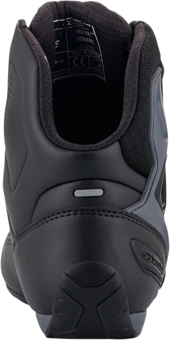 Alpinestars Faster-3 Rideknit® Road Racing Shoes – Black, Gray, Red – US 10 / EU 43