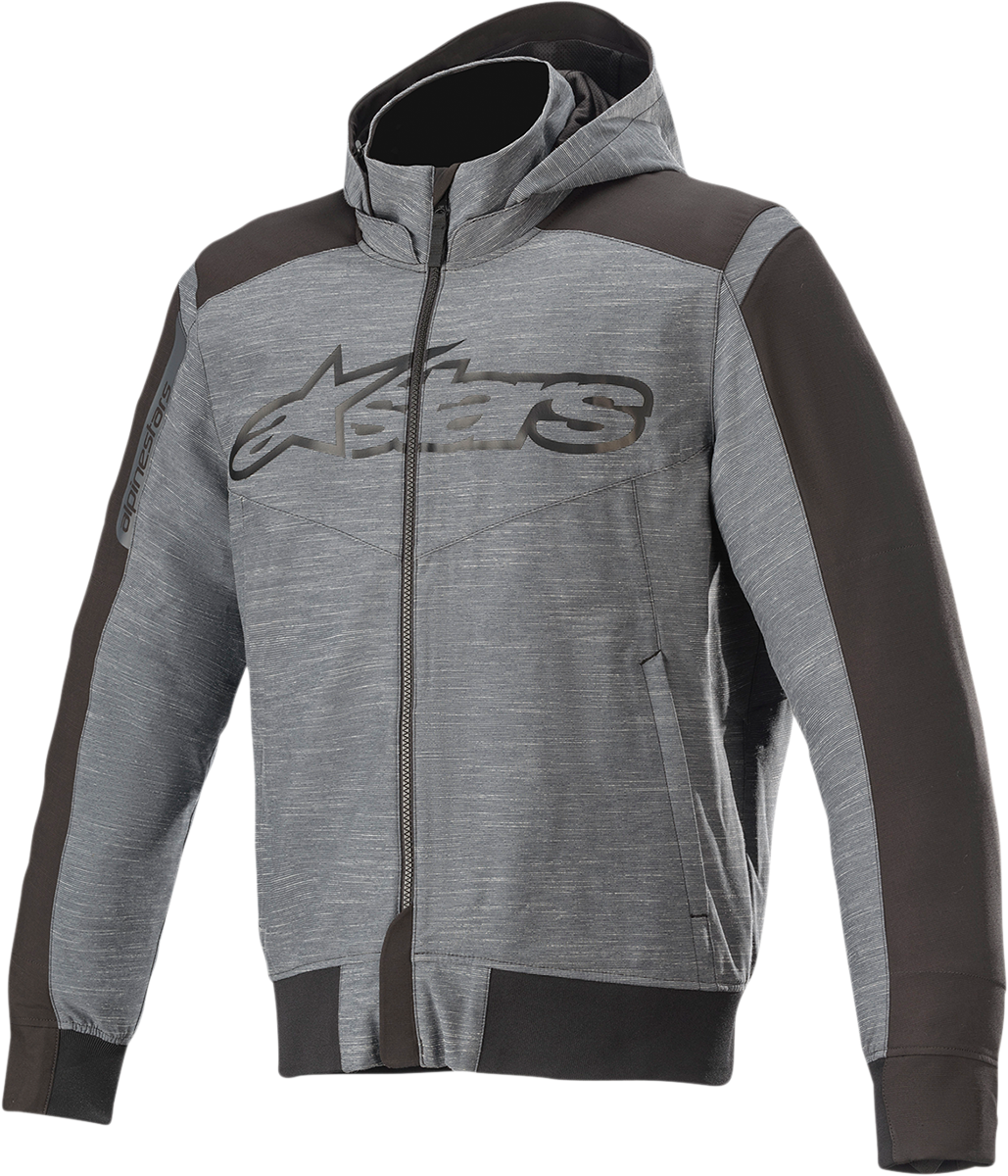Alpinestars Rhod Windstopper Hoodie - Gray/Black Medium (Part No. 4200420-9121-M)