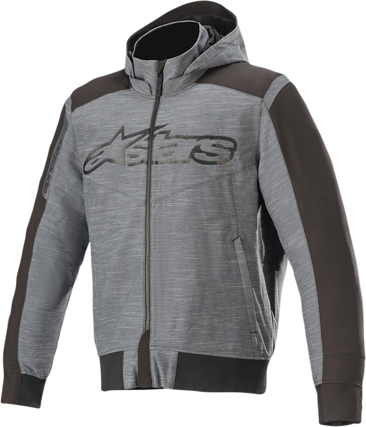 Alpinestars Rhod Windstopper Hoodie - Gray/Black Medium (Part No. 4200420-9121-M)