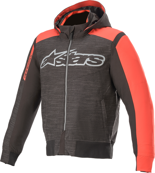 Alpinestars Rhod Windstopper Hoodie - Medium, Black/Gray/Red, Part 4200420-1123-M