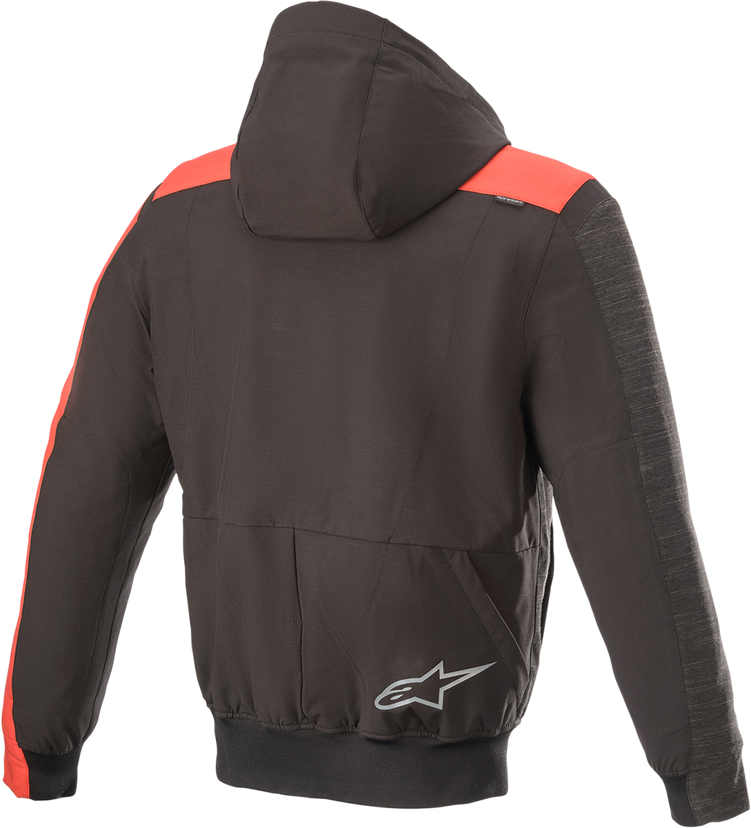 Alpinestars Rhod Windstopper Hoodie - Medium, Black/Gray/Red, Part 4200420-1123-M