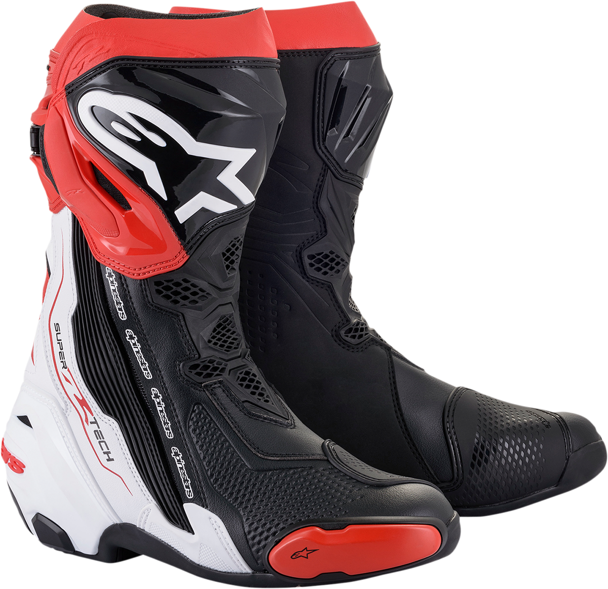 Alpinestars Supertech R Boots - Black/White/Red US 11.5 / EU 46 - Part 2220021-123-46
