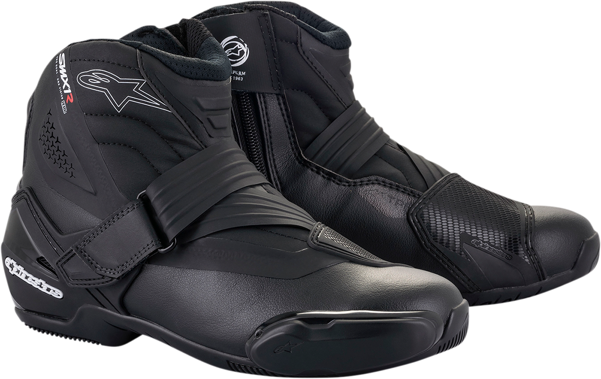 Alpinestars SMX-1 v2 Men's Motorcycle Riding Boots - Black, US 7.5 / EU 41
