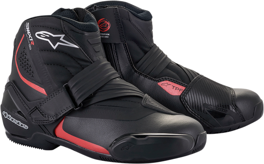Alpinestars SMX-1 v2 Riding Boots Black/Red US 6.5 / EU 40 – Performance Motorcycle Gear