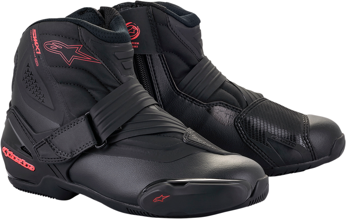 Alpinestars Stella SMX-1R V2 Women's Motorcycle Boots - Black and Pink, US 8 / EU 39