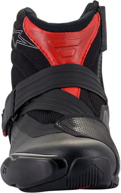 Alpinestars SMX1-R V2 Motorcycle Boots - Black/Red, US 12.5 / EU 48 (Part #2224021-13-48)